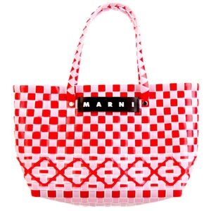 Small Marni Basketweave Bag in Barbie Pink! Gently worn and looks like new